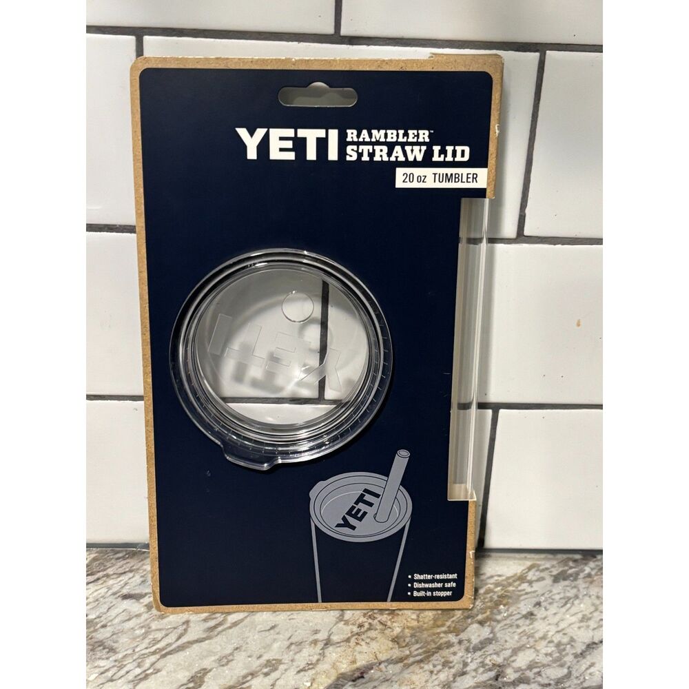 Yeti Rambler 20oz Tumbler Straw & Lid-New!